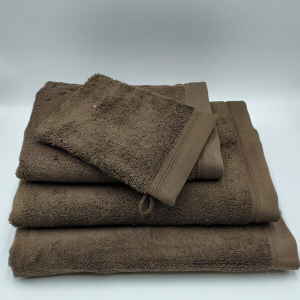 Serviettes de bain NEIPER uni - Chocolat