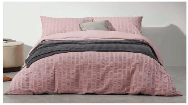 housse de couette percale froissée Soltex