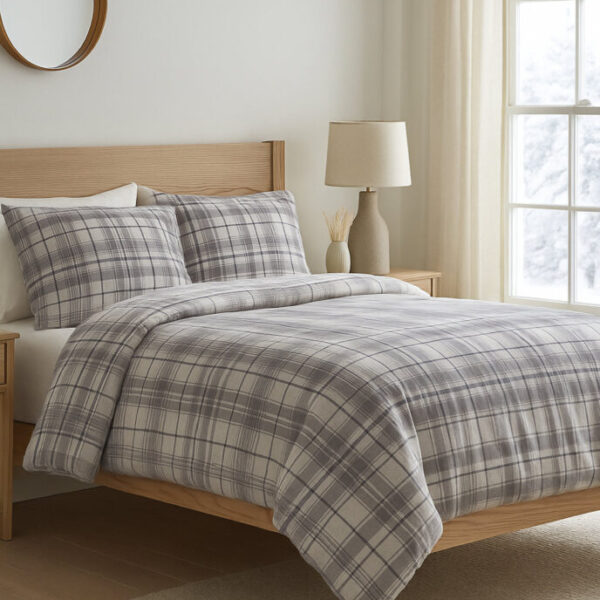 Drap, housse couette flanelle Douceur Hivernale