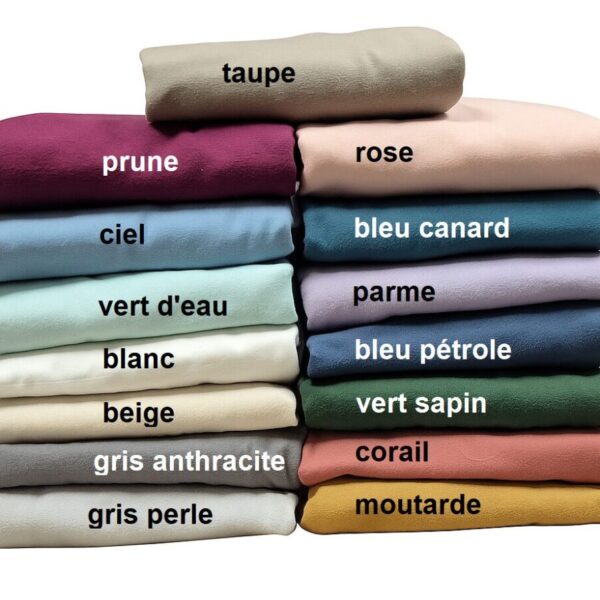 Linge de lit flanelle unie