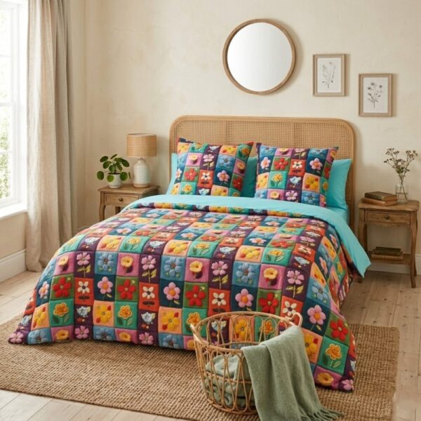 Housse de couette Jardin de Patchwork